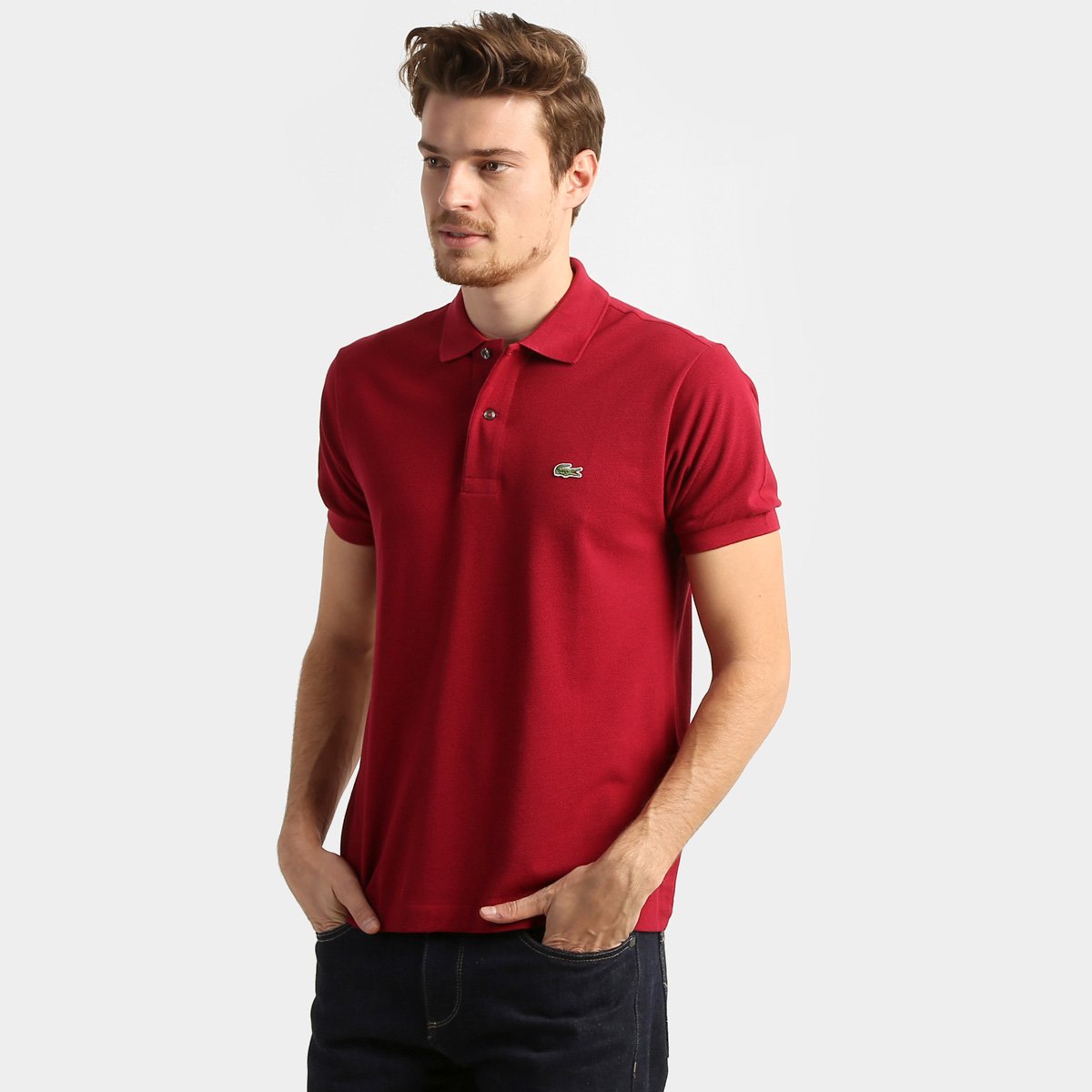 Camisa Polo Lacoste Original Fit Masculina - Bordô é ruim? Camisa Polo Lacoste Original Fit Masculina - Bordô é boa?