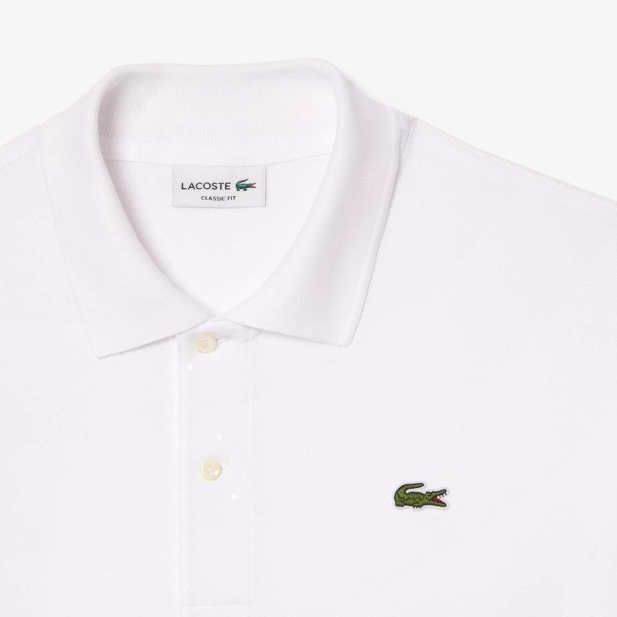 Camisa Polo Lacoste Original L.12.12 em Piquet Flocado Masculina