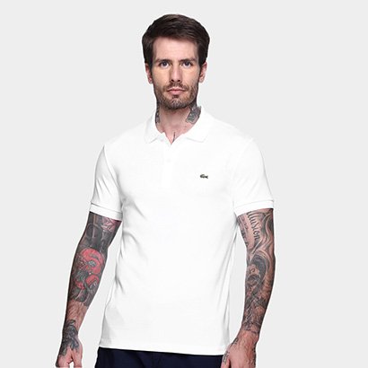 Camisa Polo Lacoste Regular Fit Algodão Leve Masculina - Masculino