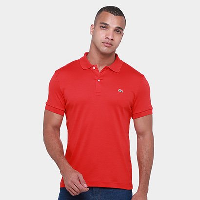 Camisa Polo Lacoste Regular Fit Algodão Leve Masculina - Masculino