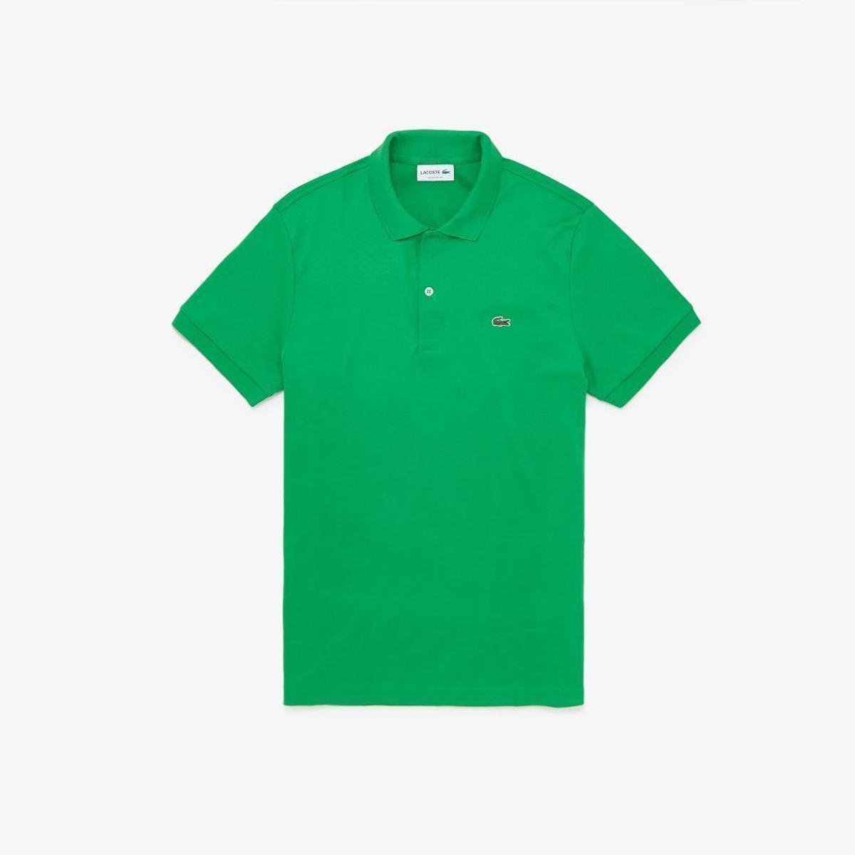 Camisa Polo Lacoste Regular Fit Em Algodão Leve Masculina - Verde Menor preço em Camisa Polo Lacoste Regular Fit Em Algodão Leve Masculina - Verde