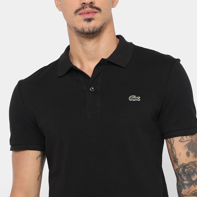 Camisa Polo Lacoste Slim Fit Piquet Masculina