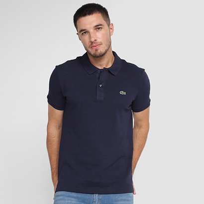 Camisa Polo Lacoste Slim Fit Piquet Masculina - Masculino