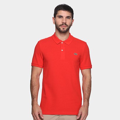 Camisa Polo Lacoste Slim Fit Piquet Masculina - Masculino