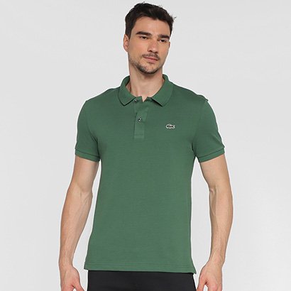 Camisa Polo Lacoste Slim Fit Piquet Masculina - Masculino