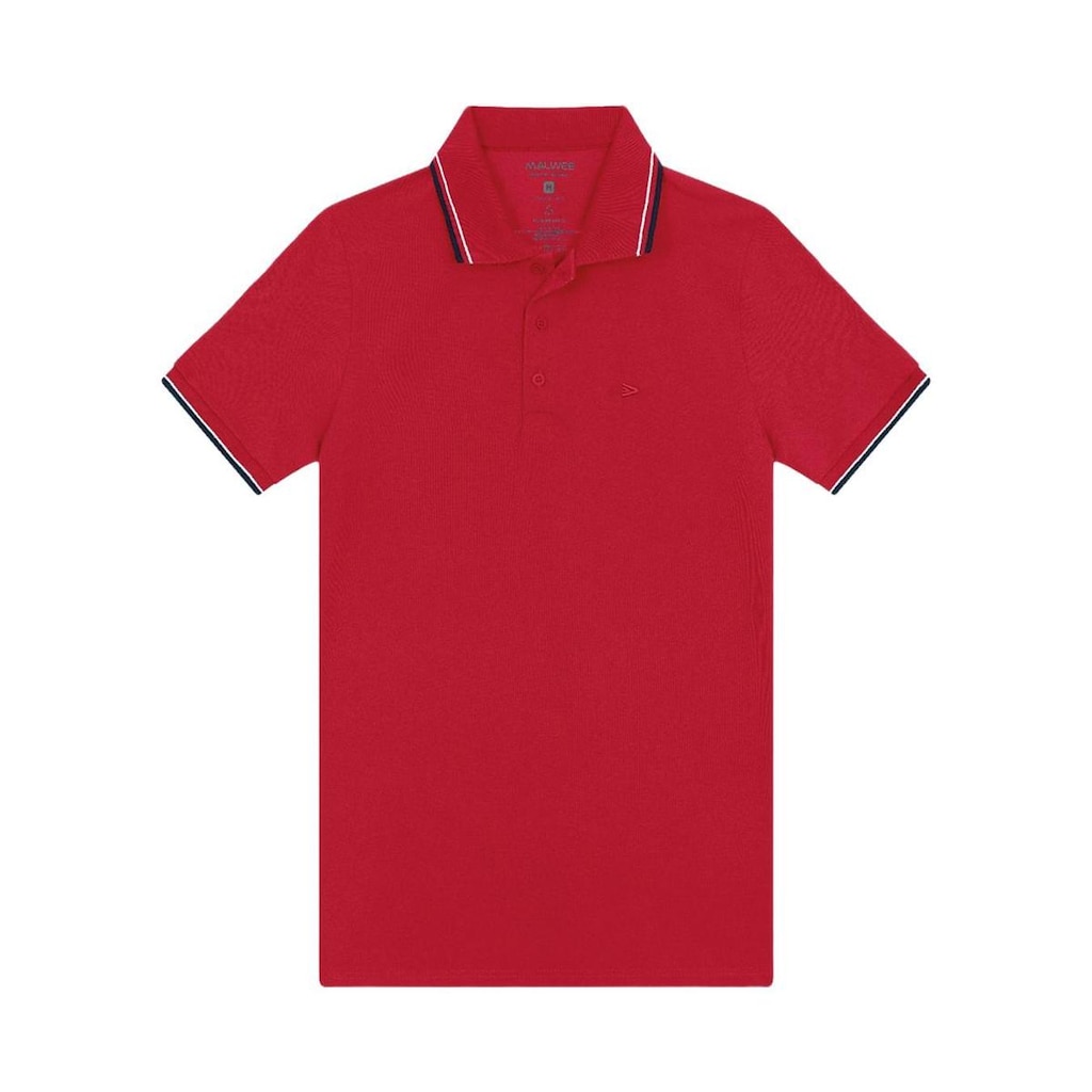 Camisa Polo Malwee 1000066066 Masculina Com Bordado Piquet Premium T. P/XGG