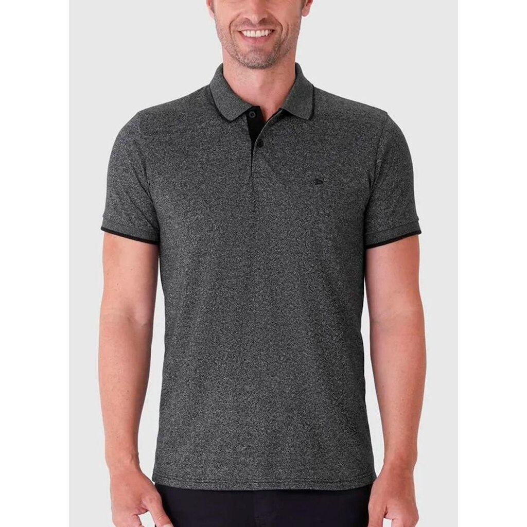 Camisa Polo Malwee 1000100212 Masculina Rajada Meia Malha T. M/XGG