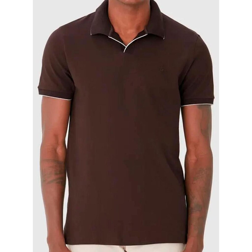 Camisa Polo Malwee 1000126942 Masculina Piquet Stretch T. M/XGG
