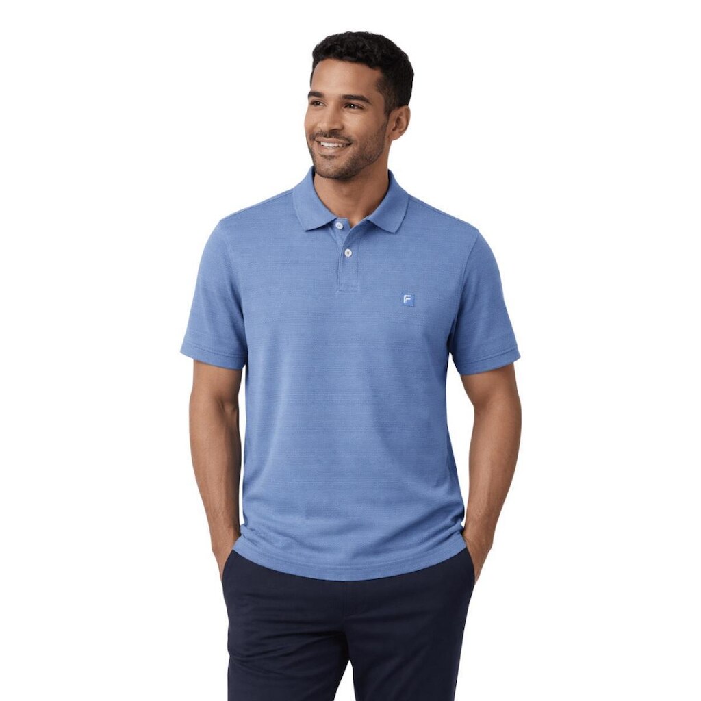 Camisa Polo Manga Curta Masculina Fico B5040 Azul