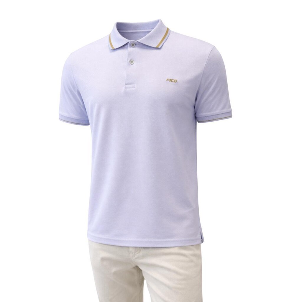 Camisa Polo Manga Curta Masculina Slim Fico Branco
