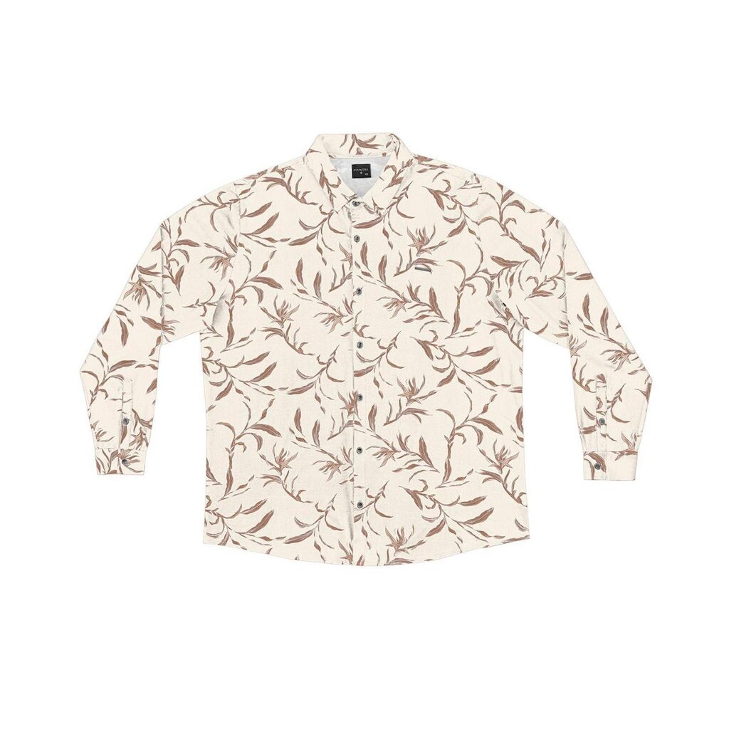 Camisa Polo Manga Longa Plus Size Diametro Bege