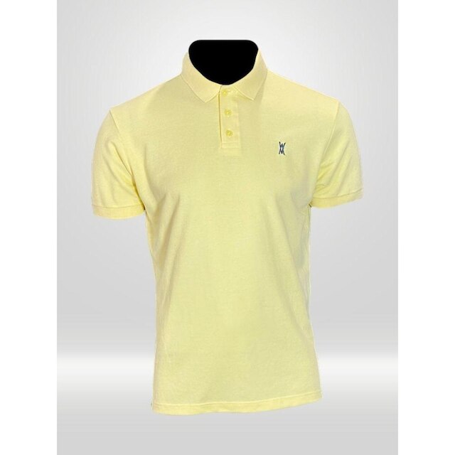 CAMISA POLO MASCULINA AMARELO CLARO VICTOR VARRENS