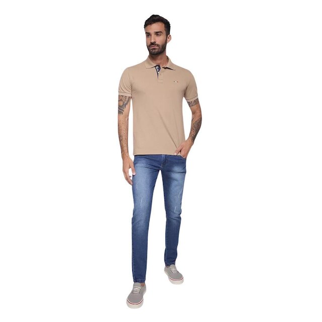 Camisa Polo Masculina Básica Industrie Bordado Itália