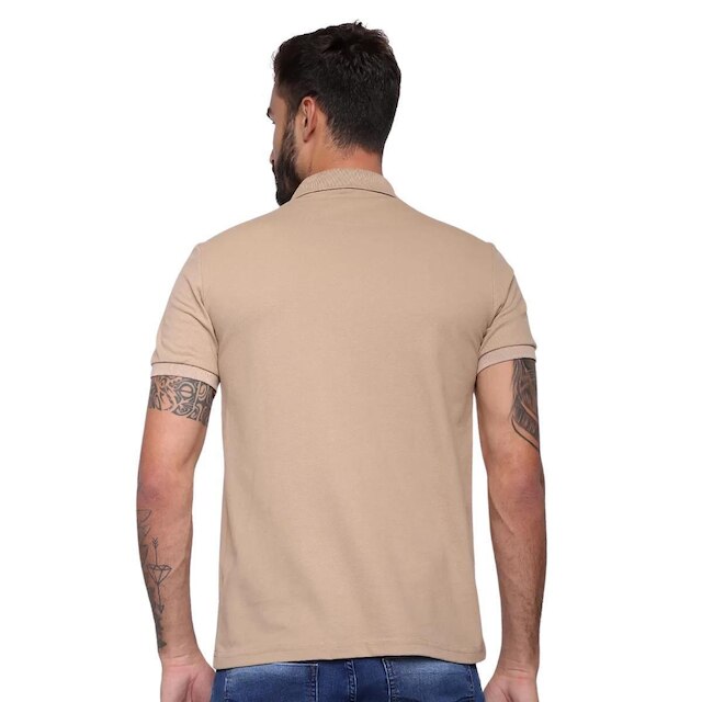 Camisa Polo Masculina Básica Industrie Bordado Itália