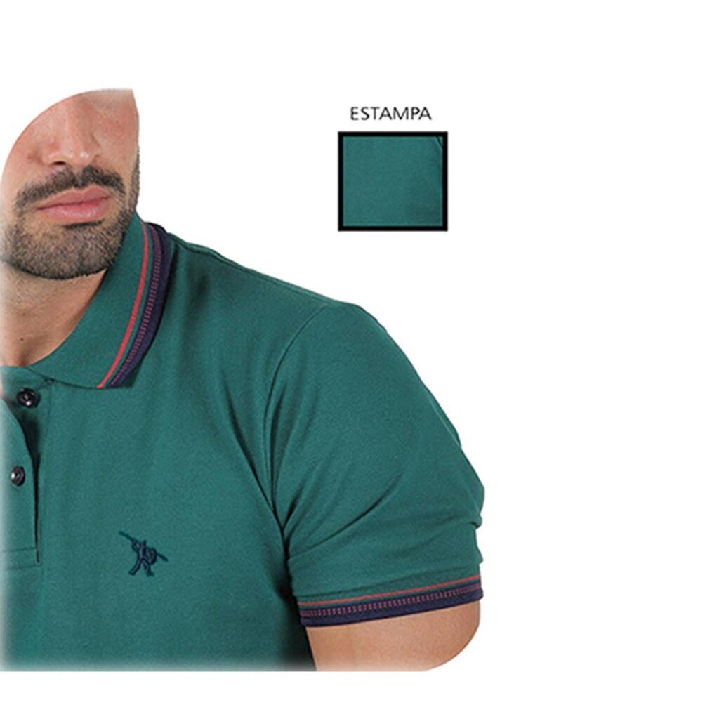 Camisa Polo Masculina Com Bordado
