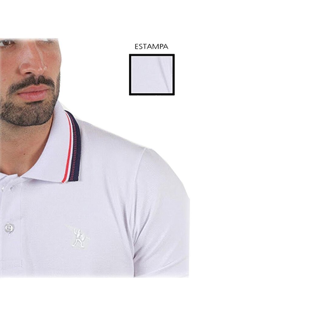 Camisa Polo Masculina Com Bordado