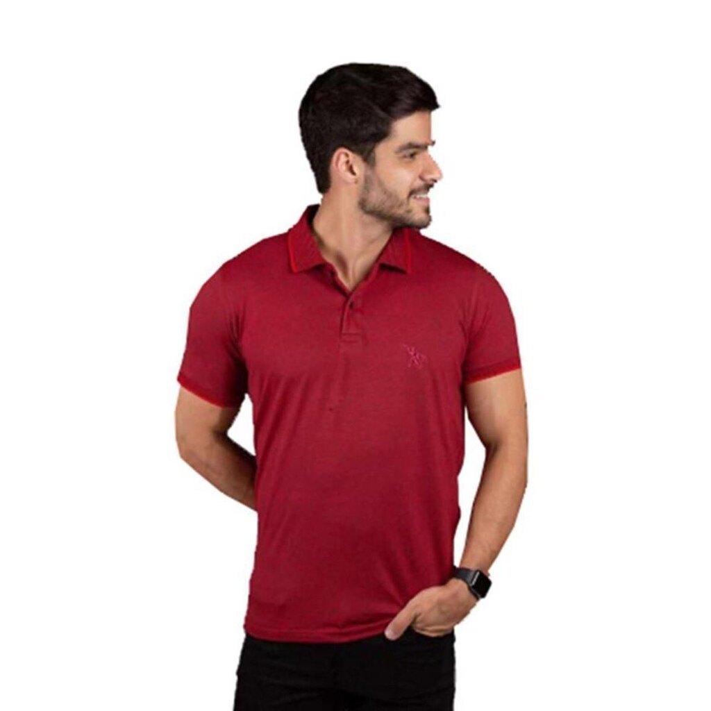 Camisa Polo Masculina Com Bordado