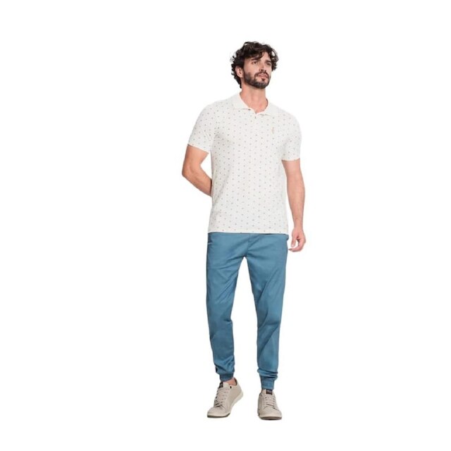 Camisa Polo Masculina Em Cotton Diametro