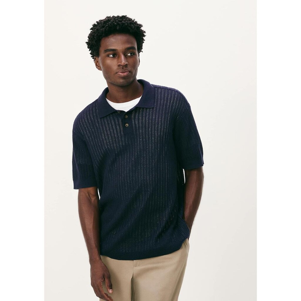Camisa Polo Masculina Em Tricô Texturizado
