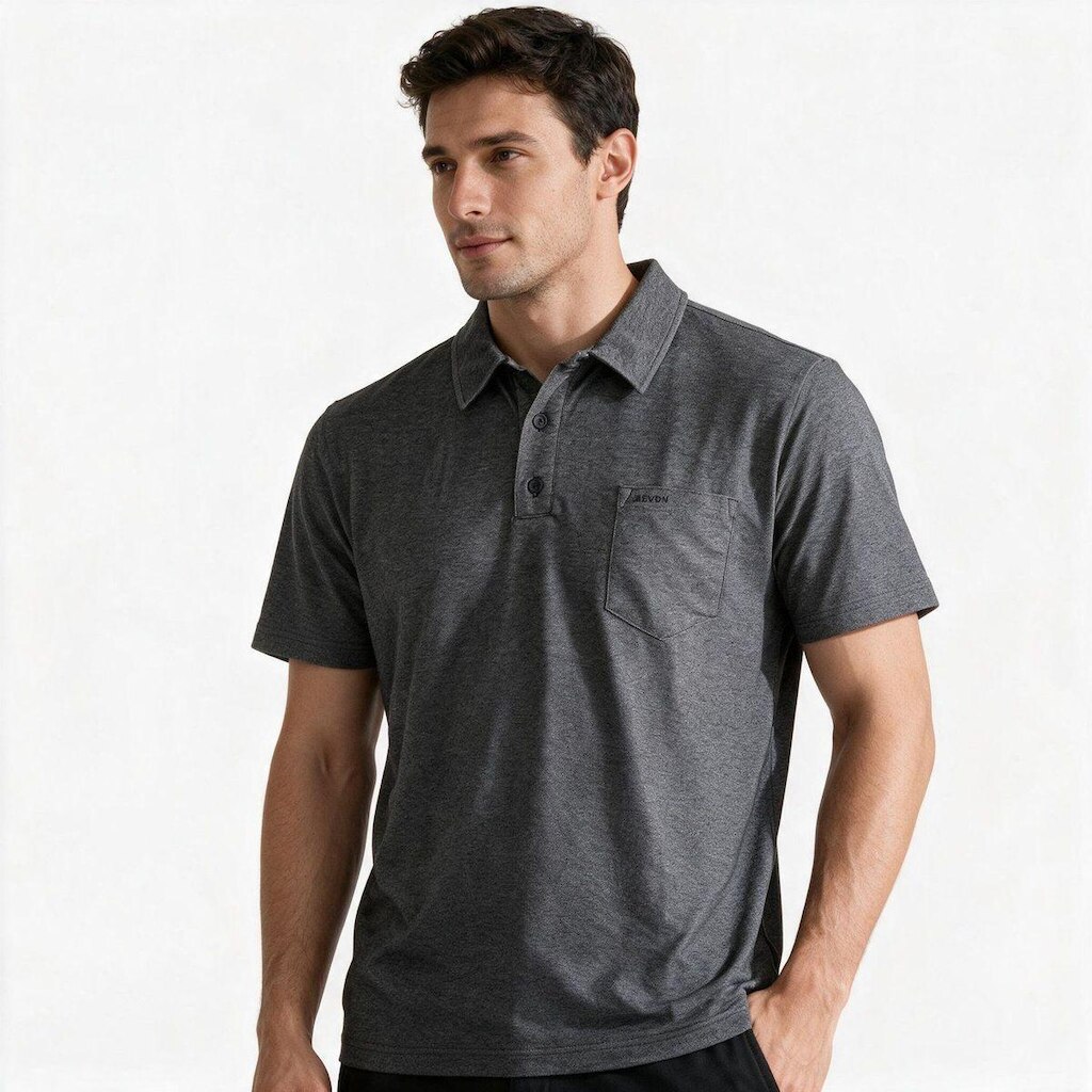 Camisa Polo Masculina Erva Daninha Preta com Bolso 17417 - Preto G2