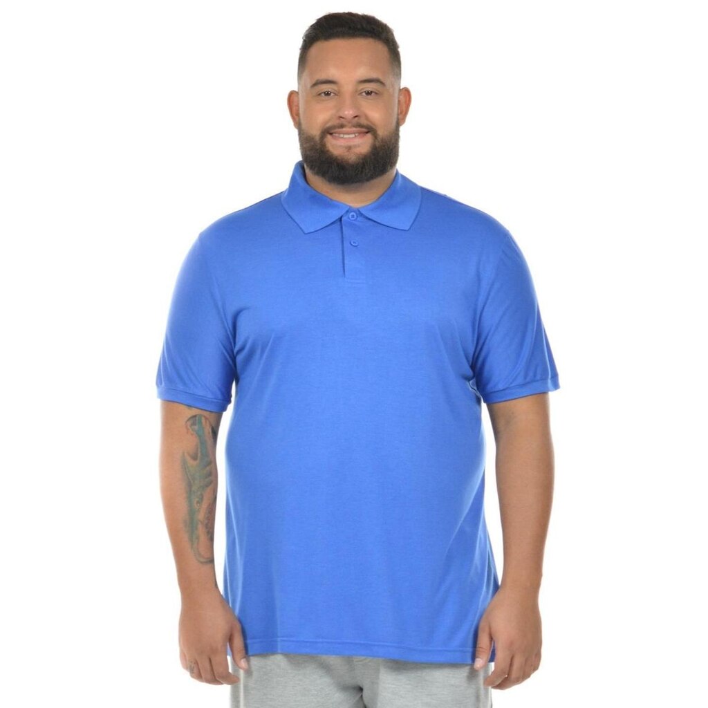Camisa polo masculina fenomenal malha fria plus size(sem elasticidade) Vermelho 46