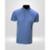 Camisa Polo Masculina Gola Crochê Azul Acero - Azul Petróleo+Azul