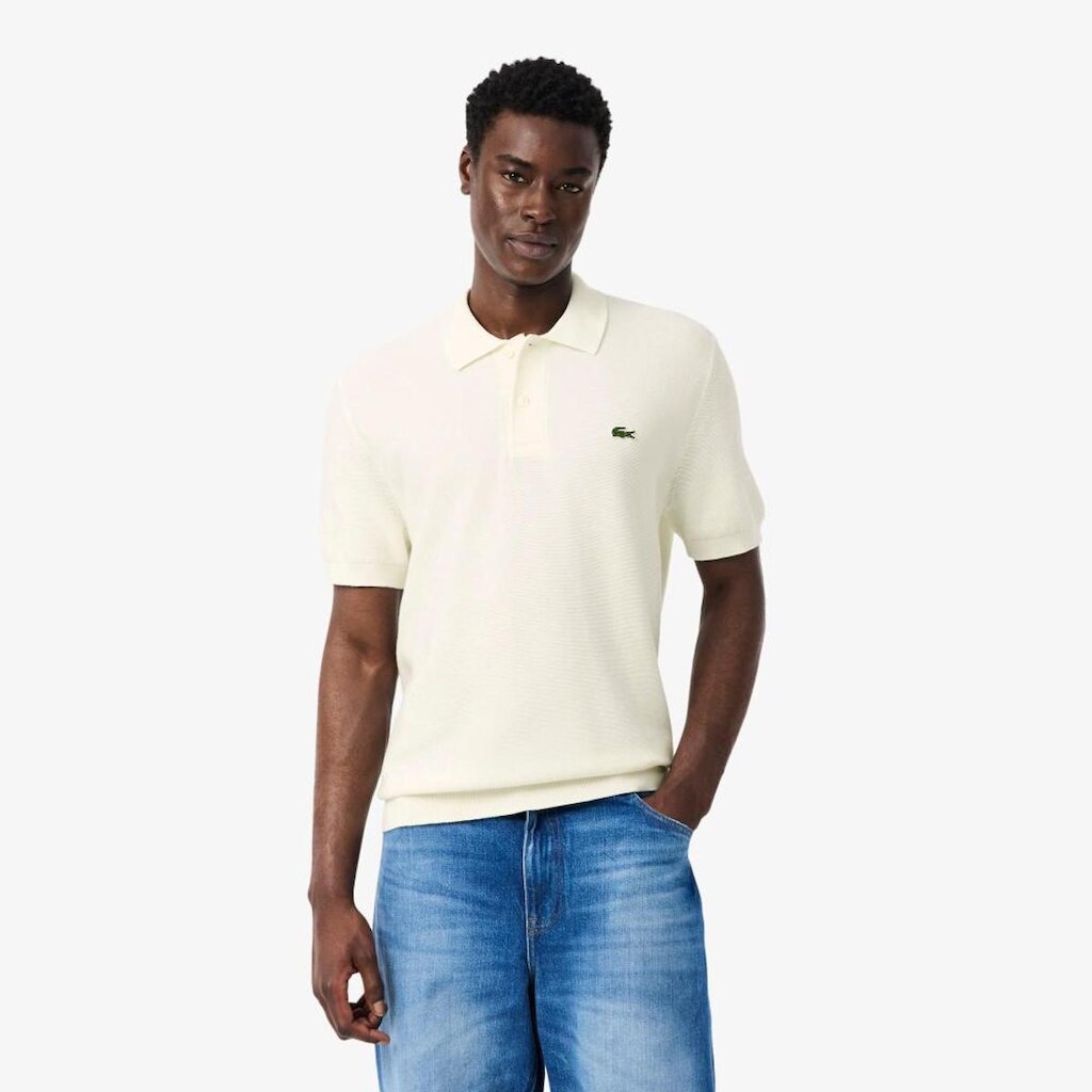 Camisa Polo Masculina Lacoste Malha De Caimento Clássico