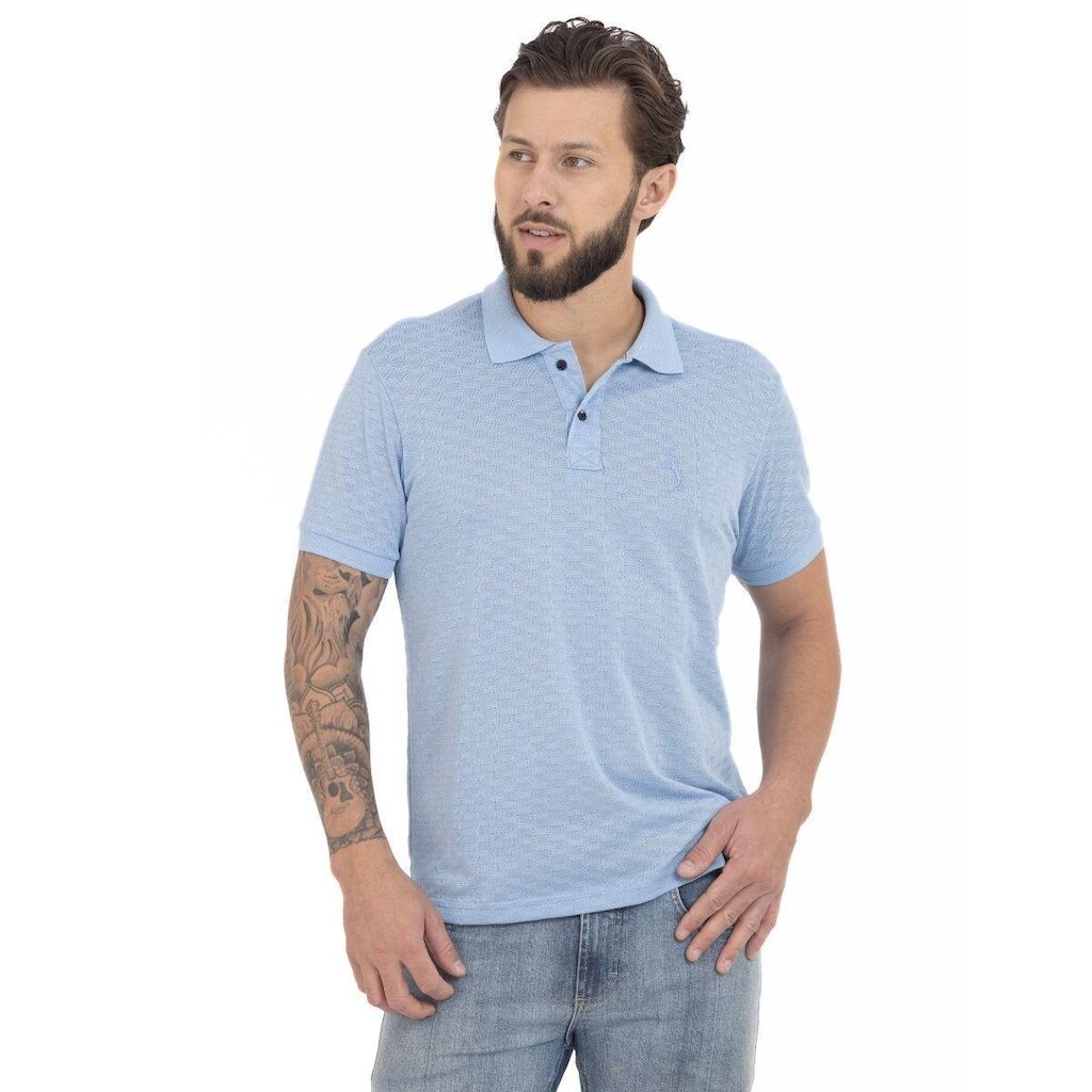 Camisa Polo Masculina Malha Tricot Algodão Conforto