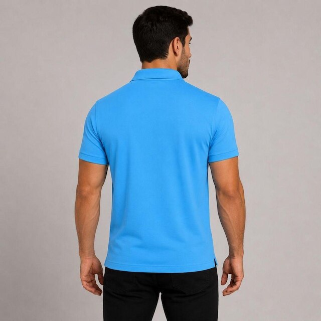 Camisa Polo Masculina Manga Curta Básica Lisa Malha Leve Respirável Casual Trabalho Uniforme Social