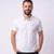 Camisa Polo Masculina Manga Curta Lisa Gangster - Branco