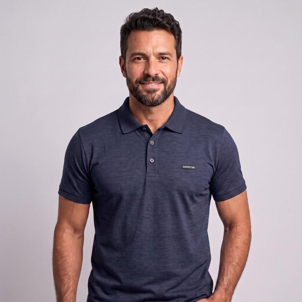 Camisa Polo Masculina Mescla Tradicional Gangster