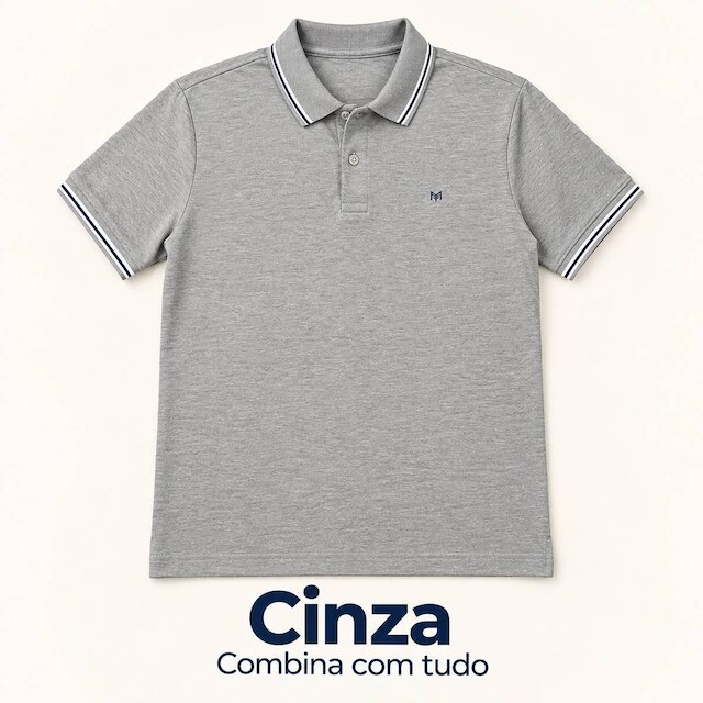 Camisa Polo Masculina MMT 054028