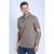 Camisa Polo Masculina Oceano Bordado Tricot 103575 - Marrom