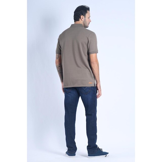 Camisa Polo Masculina Oceano Bordado Tricot 103575