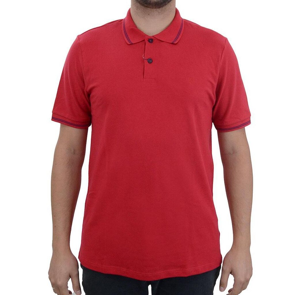 Camisa Polo Masculina Ogochi Essencial Slim Vermelho - 0074