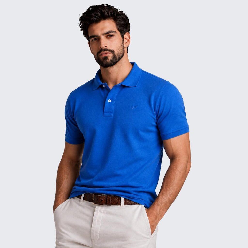 Camisa Polo Masculina Piquet Manga Curta