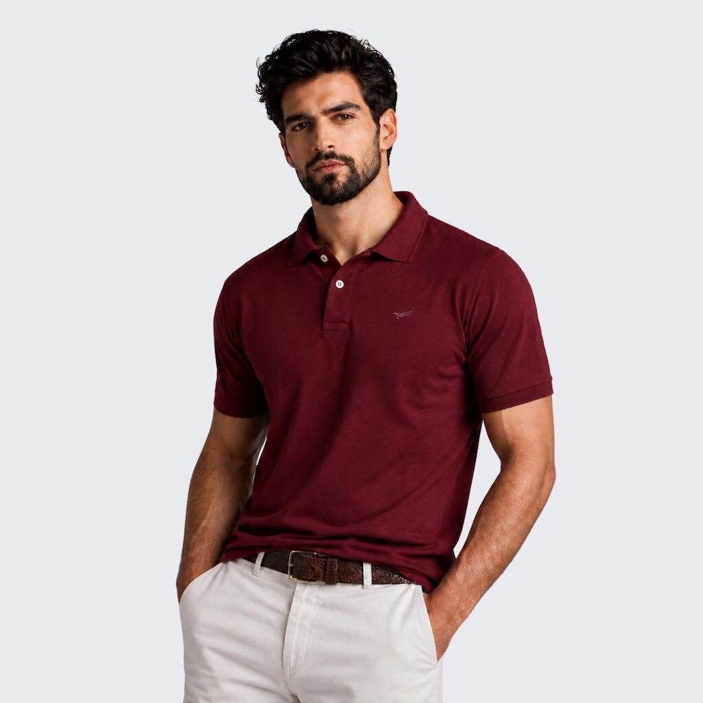 Camisa Polo Masculina Piquet Manga Curta