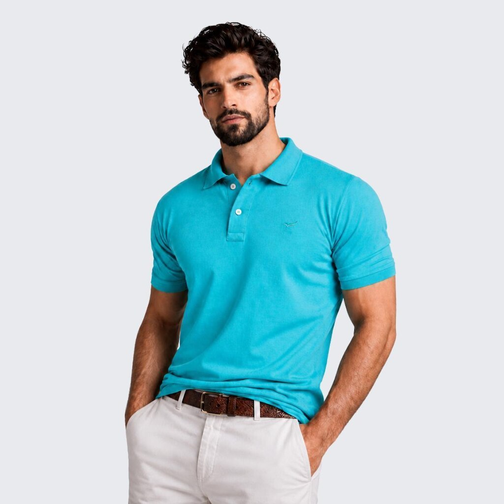 Camisa Polo Masculina Piquet Manga Curta