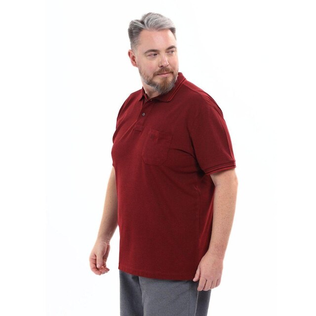 Camisa Polo Masculina Plus Size Pique Algodão com Bolso