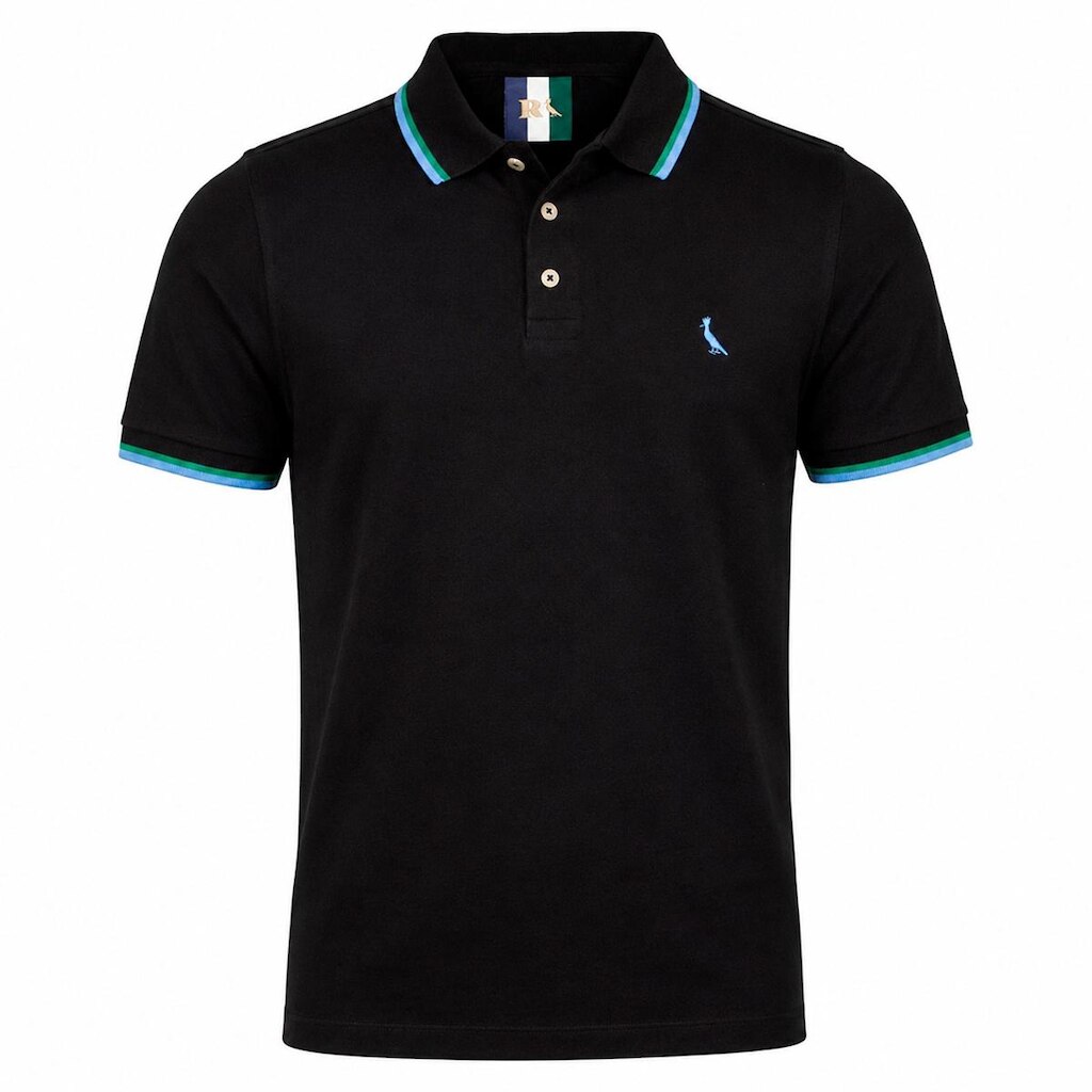 Camisa Polo Masculina Reserva Casual Friso Duplo Algodão Com 3 Botões Confortável Manga Curta