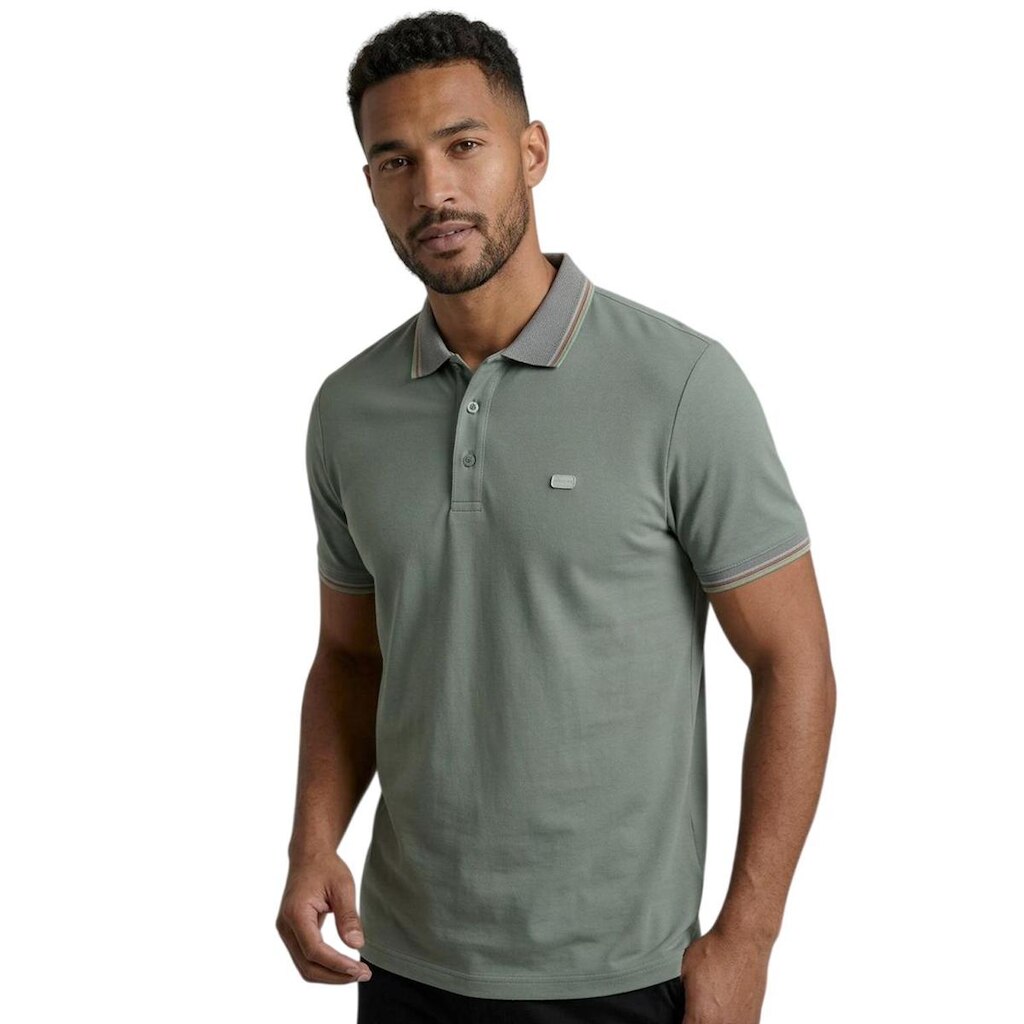 Camisa Polo Masculina Sallo Casual Friso Gola Manga Curta