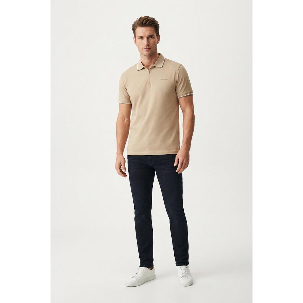 Camisa Polo Masculina Zíper Hangar 33 Malha Algodão Premium