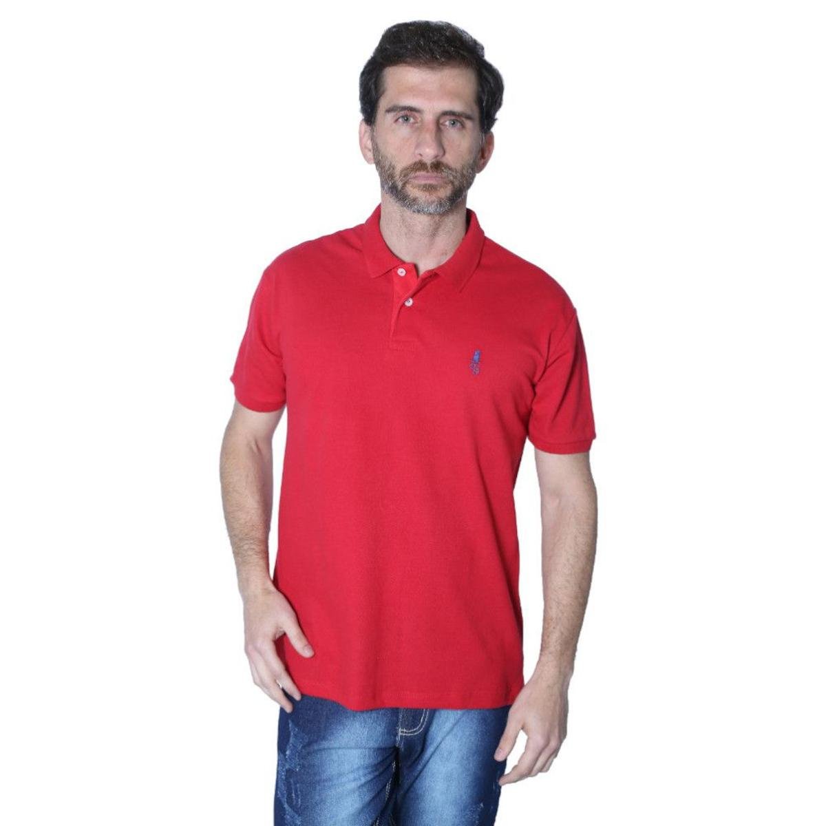 Camisa Polo Mister Fish Style Super N·utico Masculina - Vermelho Menor preço em Camisa Polo Mister Fish Style Super N·utico Masculina - Vermelho