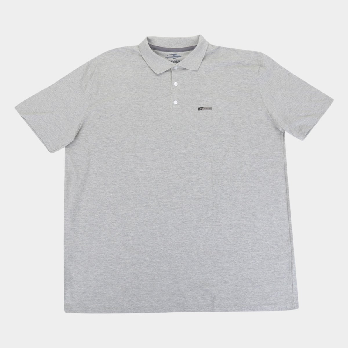 Camisa Polo Mormaii Plus Size Lisa Masculina - Mescla Menor preço em Camisa Polo Mormaii Plus Size Lisa Masculina - Mescla