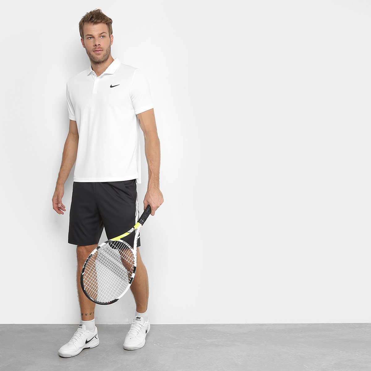 camiseta polo nike team masculina