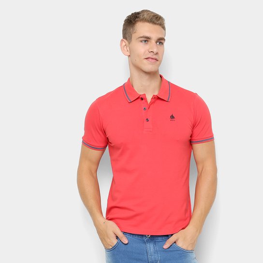 Camisa Polo NYC - Norwich Yatch Club Frisos Masculina - Vermelho