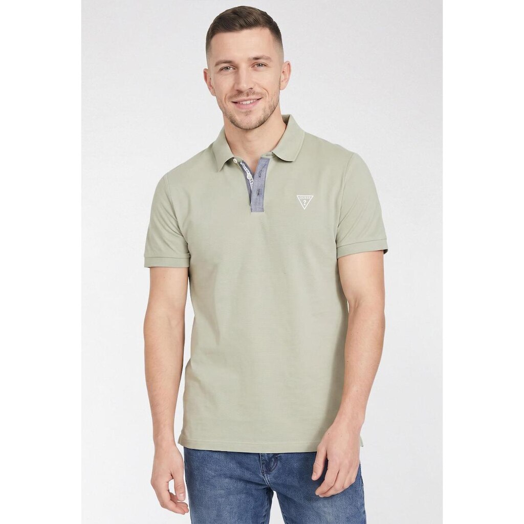 Camisa Polo Piquet Chambrey Verde Claro