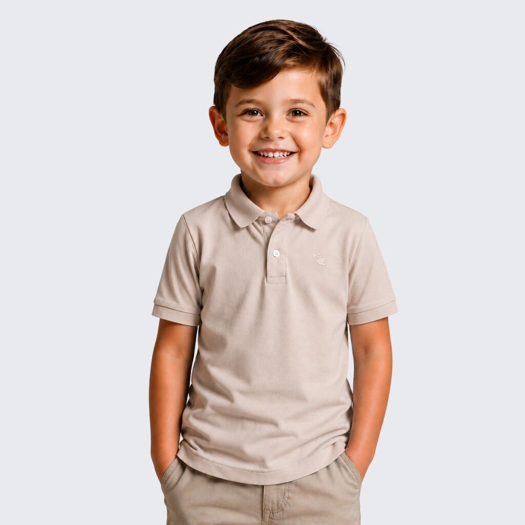Camisa Polo Piquet Infantil Menino Manga Curta