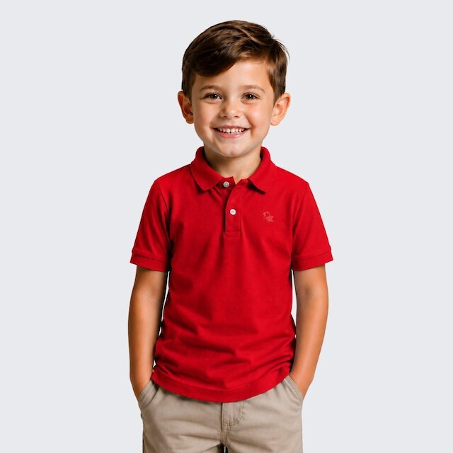 Camisa Polo Piquet Infantil Menino Manga Curta