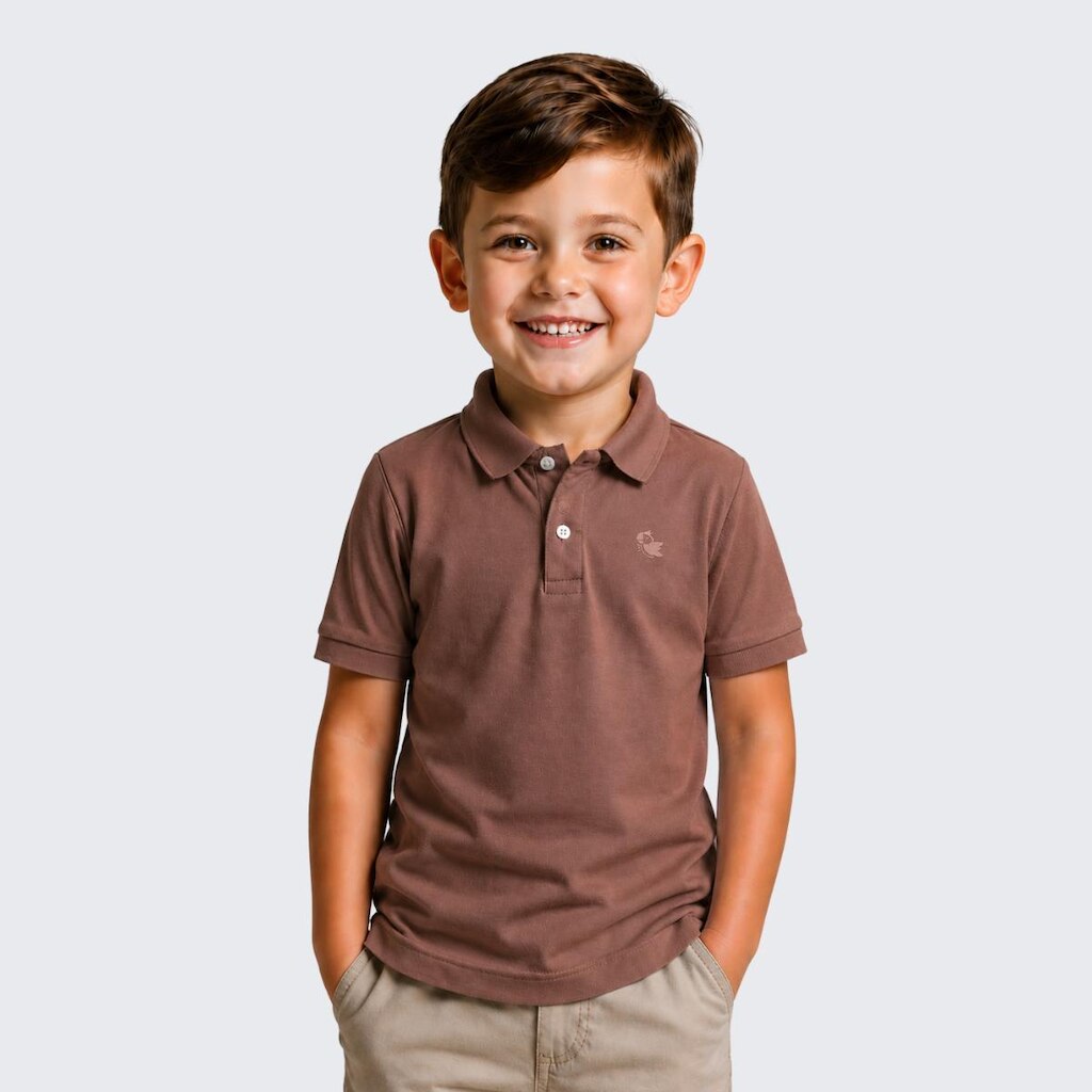 Camisa Polo Piquet Infantil Menino Manga Curta